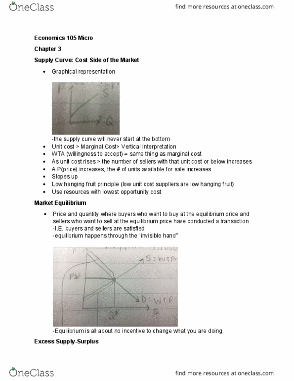 ECO 105 Lecture Notes - Lecture 3: Invisible Hand, Splenda, Economic Equilibrium thumbnail