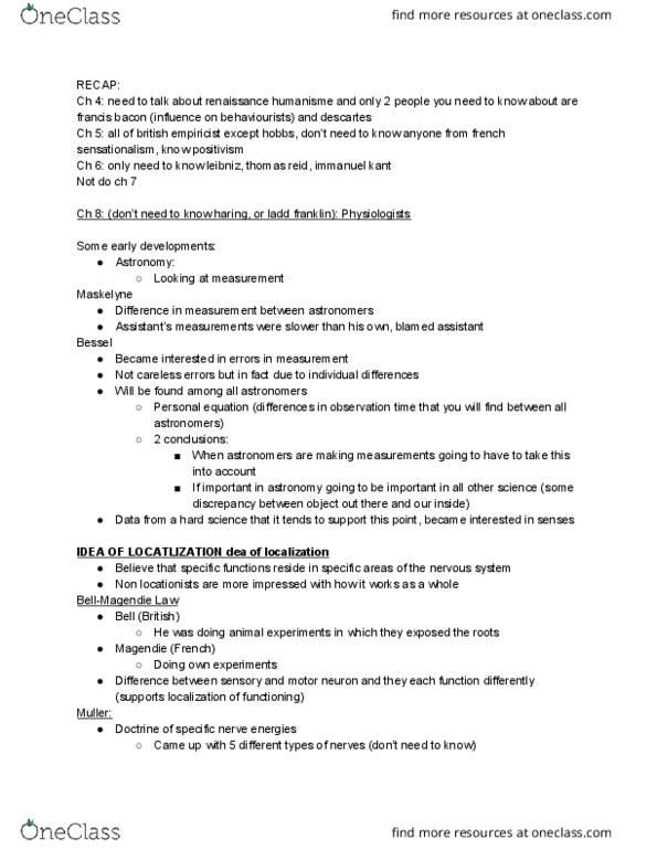 PSY 4130 Lecture Notes - Lecture 3: David Ferrier, Psych, Absolute Threshold thumbnail