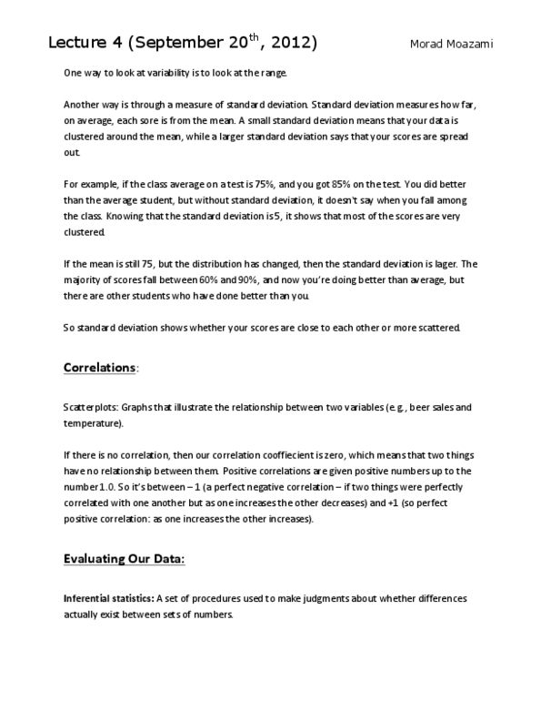 PSY100H1 Lecture Notes - Lecture 4: Statistical Inference, Basal Ganglia, Botulinum Toxin thumbnail