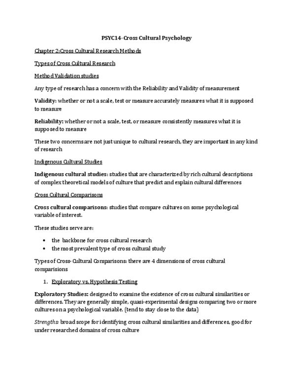 PSYC14H3 Chapter Notes - Chapter 2: Dependent And Independent Variables, Statistical Hypothesis Testing thumbnail