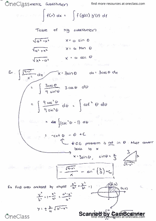 MATH 1B Chapter 7.3: 7.3 notes thumbnail