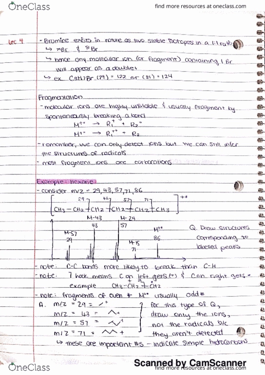 CHEM 2021 Lecture 4: Mass Spectroscopy Continued thumbnail