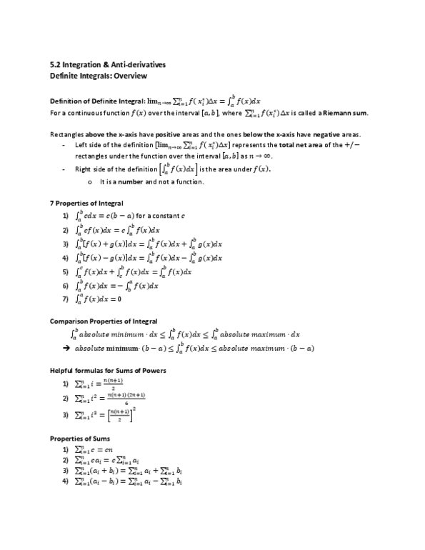 MAT136H1 Lecture Notes - Riemann Sum thumbnail