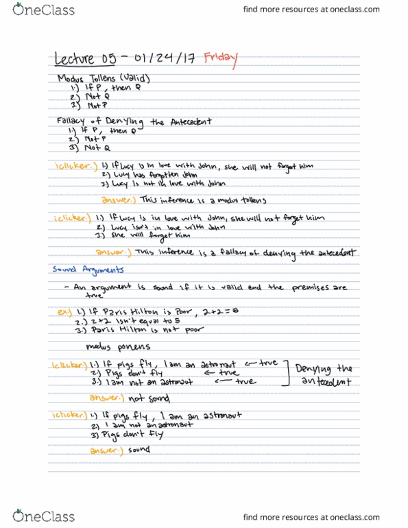 PHILOS 1 Lecture Notes - Lecture 5: Pood thumbnail