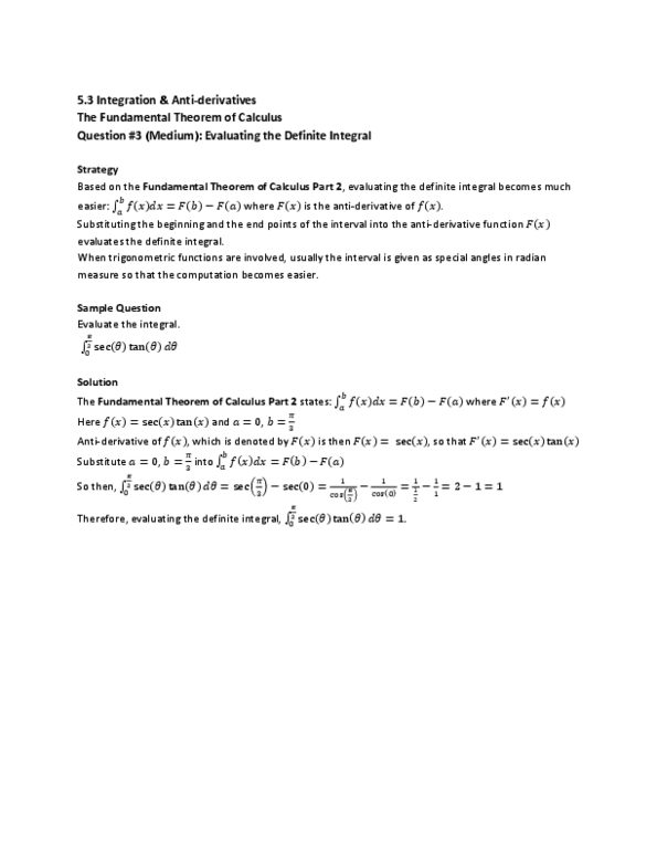MAT136H1 Lecture Notes - Antiderivative, Radian thumbnail