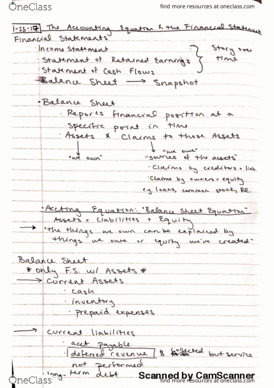 BCOR 2002 Lecture 2: BCOR2002- The Accounting Equation and Financial Statements thumbnail