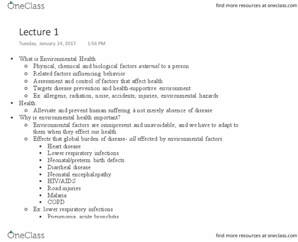 CAS BI 206 Lecture Notes - Lecture 1: Lower Respiratory Tract Infection, Indoor Air Quality, Acute Bronchitis thumbnail