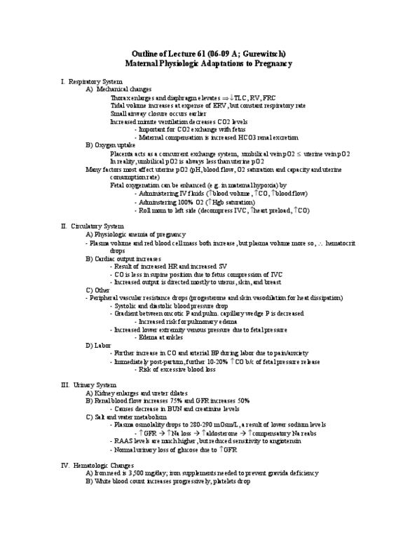 BIOL 2P93 Lecture Notes - Hyperglycemia, Edema, Ureter thumbnail