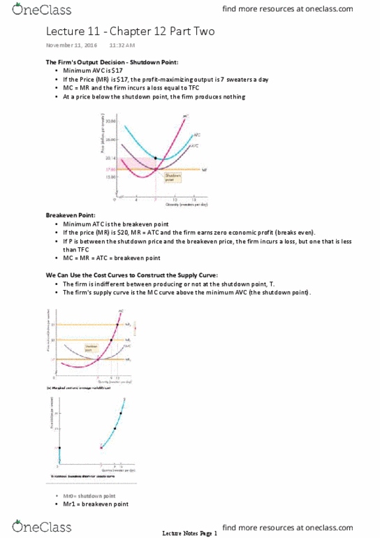 Economics 1021A/B Lecture Notes - Lecture 11: Demand Curve thumbnail