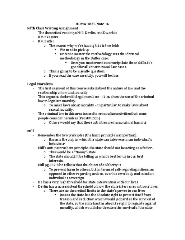 HUMA 1825 Lecture Notes - Morality, Eckville, Circular Definition thumbnail