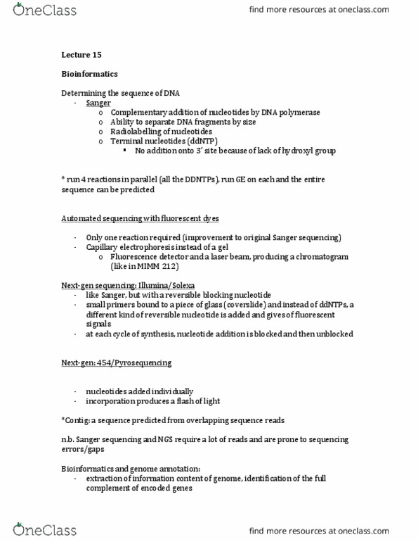 BIOL 202 Lecture Notes - Lecture 15: Chromatography, Gene Duplication, Capillary Electrophoresis thumbnail