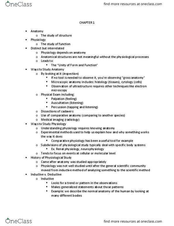 BIOL 2010 Lecture Notes - Lecture 1: Serous Membrane, Mediastinum, Pelvic Cavity thumbnail