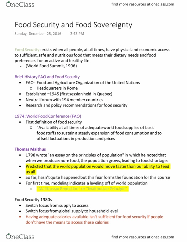 ENSC 315 Lecture Notes - Lecture 3: Phytophthora Infestans, Amartya Sen, Food Sovereignty thumbnail