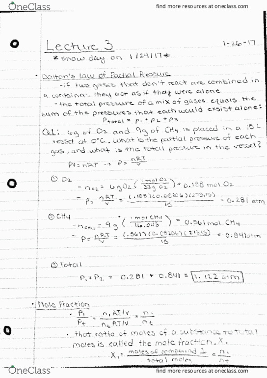 CHY 122 Lecture Notes - Lecture 3: Surface Tension, Bureau Of International Expositions, Root Mean Square thumbnail