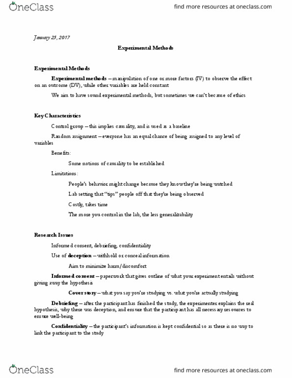 PSY 315 Lecture Notes - Lecture 4: Times New Roman, Golden Rule, Informed Consent thumbnail