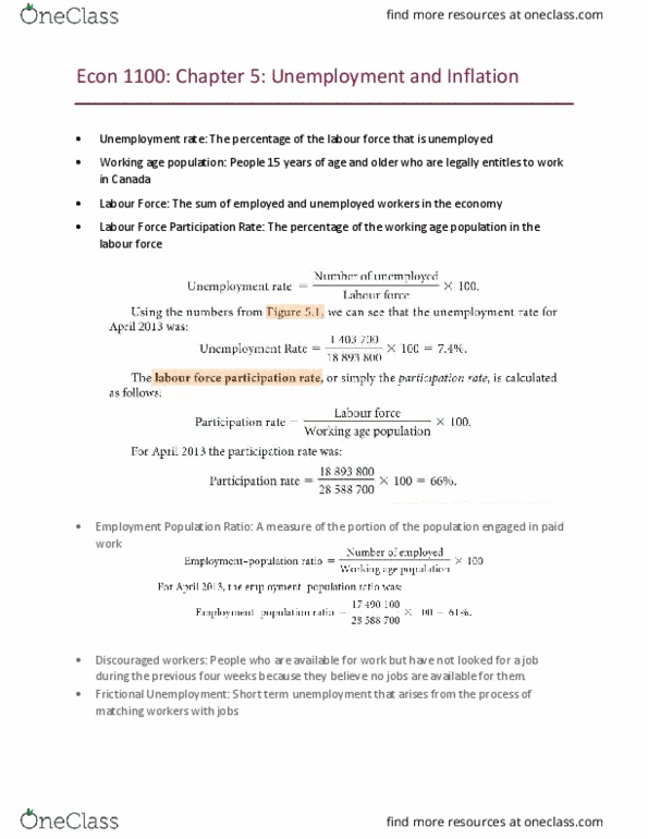 ECON 1100 Chapter Notes - Chapter 5: Producer Price Index, Real Interest Rate, Business Cycle thumbnail