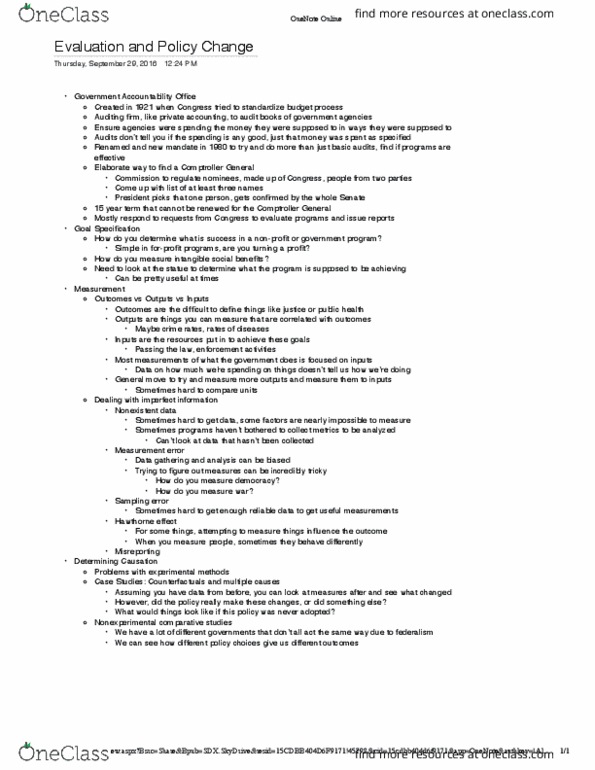 PSCI 3325 Lecture Notes - Lecture 12: Counterfactual Conditional, Sampling Error, Microsoft Onenote thumbnail