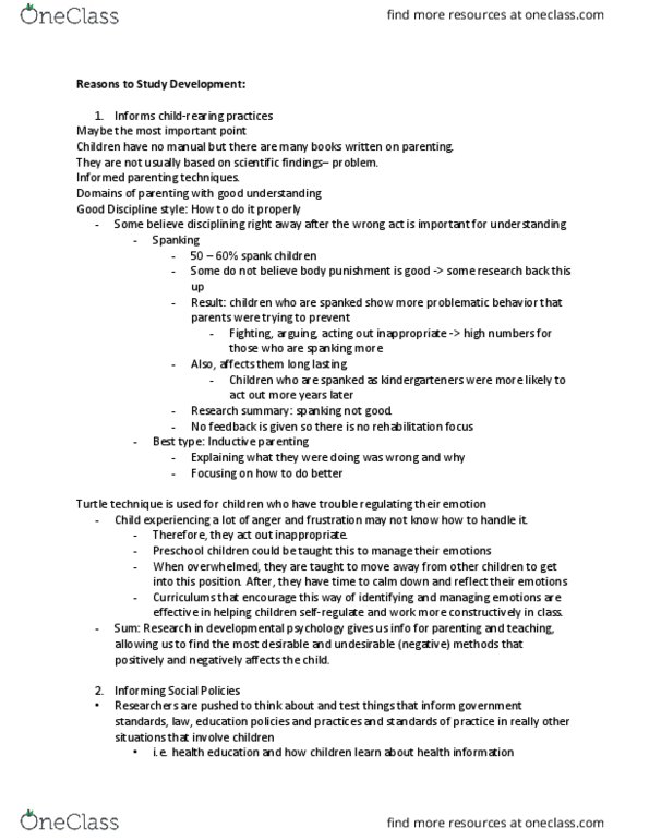 PSYC 251 Lecture Notes - Lecture 1: Limbic System, Little Albert Experiment, Sandra Scarr thumbnail