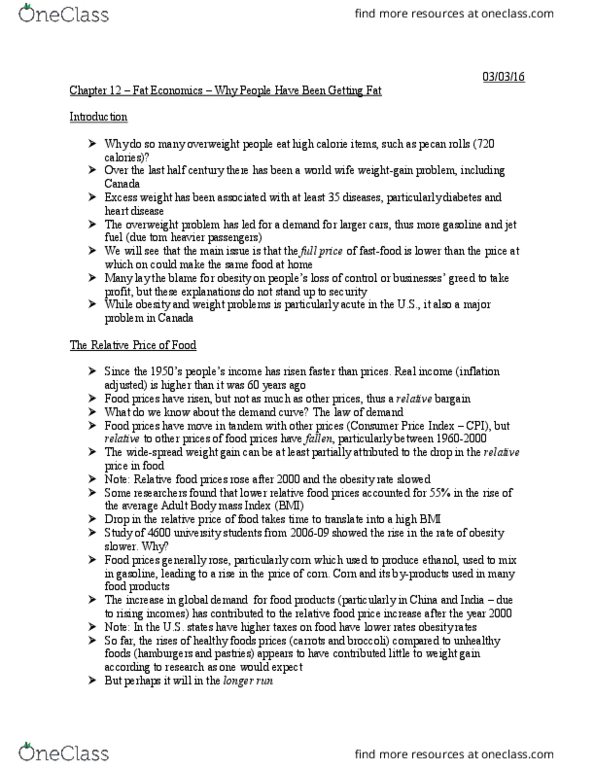 ECN 340 Lecture Notes - Lecture 12: Real Income, Demand Curve, Pecan thumbnail