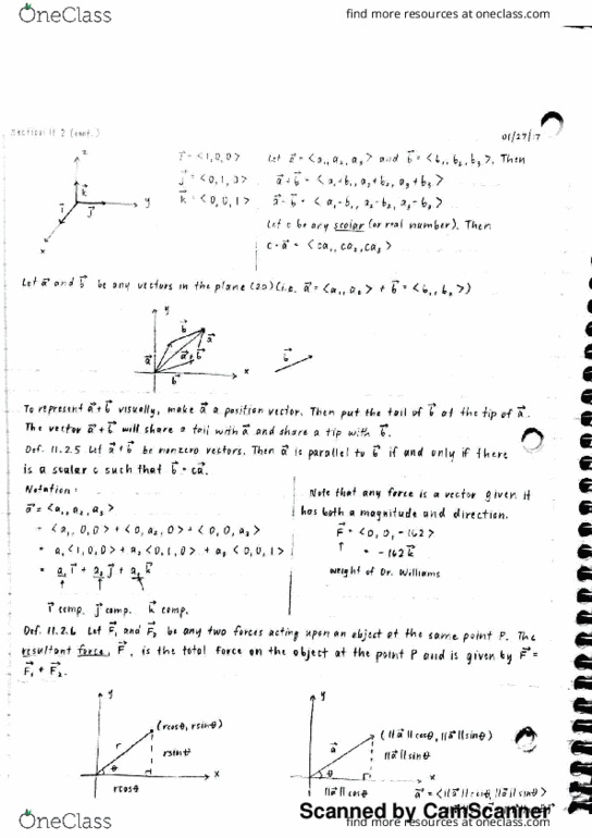 MATH 241 Lecture 2: Section 11.2 (cont.) Notes thumbnail