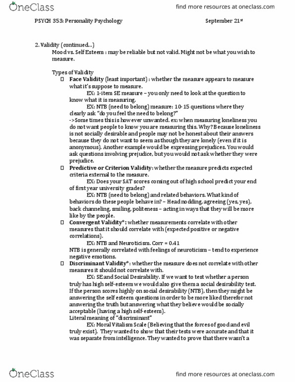 PSYC 353 Lecture Notes - Lecture 1: Face Validity, Vitalism, Social Desirability Bias thumbnail