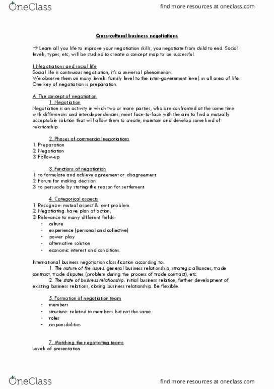 MARK 492 Lecture Notes - Lecture 8: International Business, Concept Map thumbnail