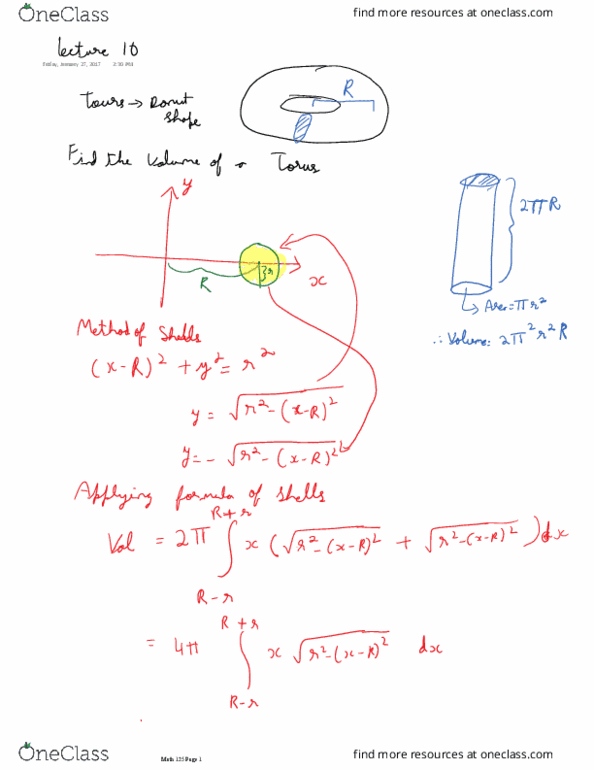 MATH 125 Lecture 10: lecture 10: Section 6.5 thumbnail
