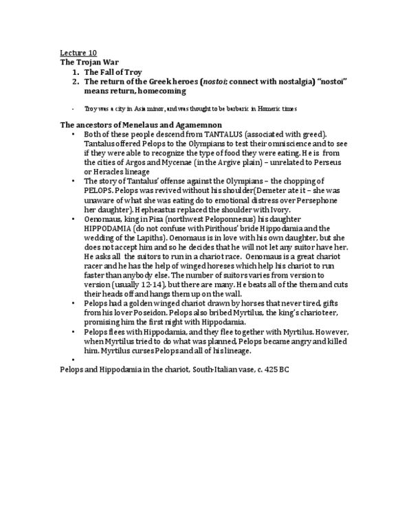 CLAA06H3 Lecture Notes - Lecture 10: Thyestes, Atreus, Golden Fleece thumbnail