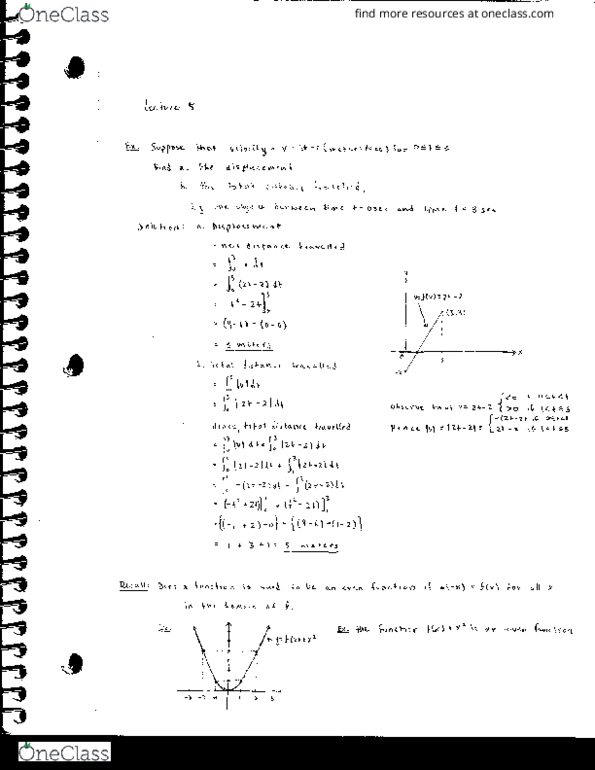 MAT136H1 Lecture Notes - Lecture 5: Riemann Sum thumbnail