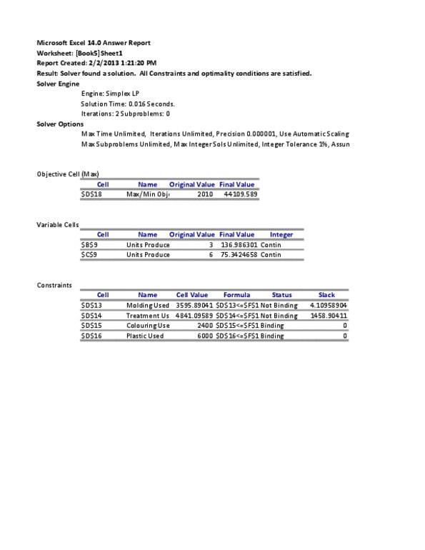 OMIS 2010 Lecture Notes - Microsoft Excel, Contin thumbnail