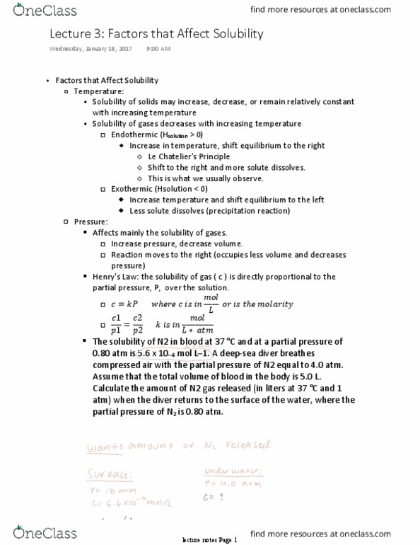 CHEM 1312 Lecture Notes - Lecture 3: Partial Pressure, Mole Fraction, Torr thumbnail