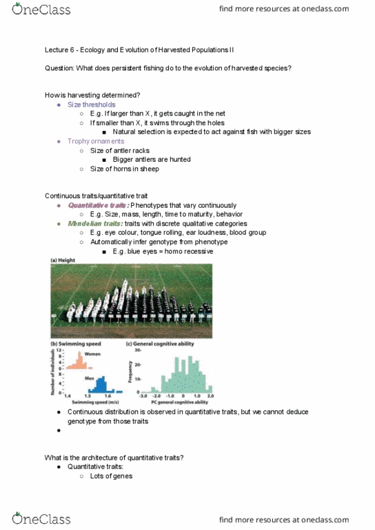 BIO220H1 Lecture Notes - Lecture 6: Trophy Hunting, Atlantic Cod, Probability Distribution thumbnail