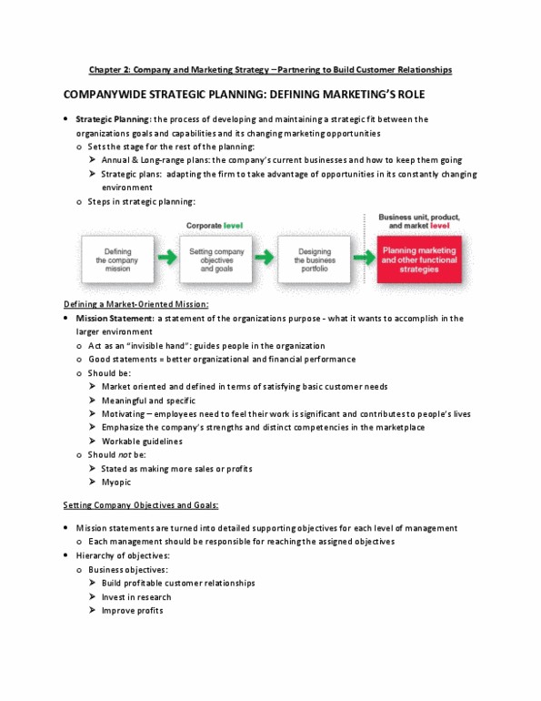Management and Organizational Studies 2320A/B Chapter Notes - Chapter 2: Boston Consulting Group, Cash Cash, Cash Flow thumbnail
