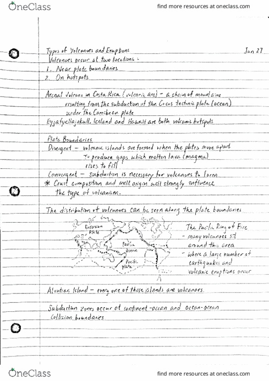 EOSC 114 Lecture Notes - Lecture 11: Mount St. Helens, Trillium Lake, High Island thumbnail
