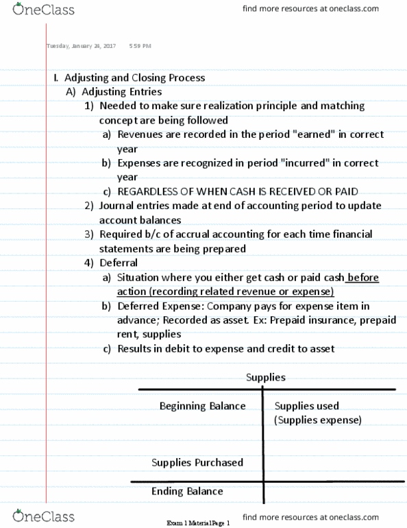 ACCTMIS 2200 Lecture Notes - Lecture 6: Deferral, Accrual, Financial Statement thumbnail