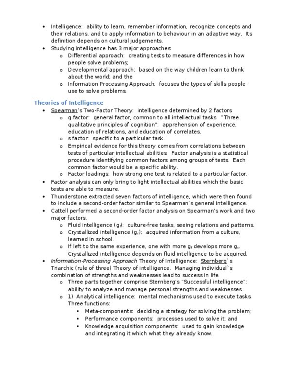 NSCI 410 Lecture Notes - Intellectual Disability, Fluid And Crystallized Intelligence, Fetal Alcohol Spectrum Disorder thumbnail