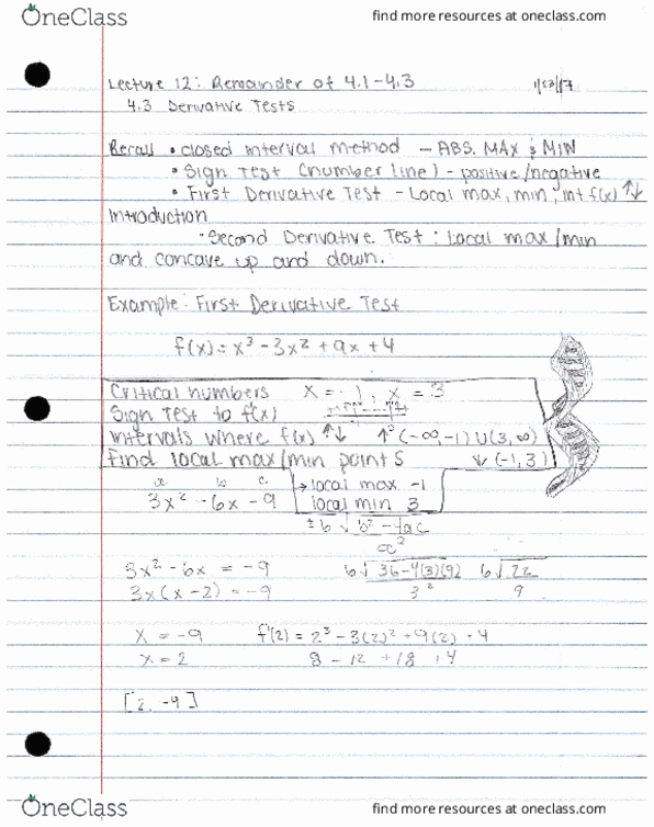 MATH241 Lecture 12: Section: 4.1 thumbnail