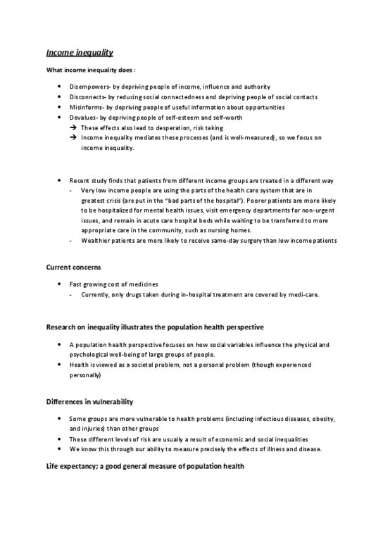 SOC102H1 Lecture Notes - Whitehall Study, Mental Disorder, Birth Weight thumbnail