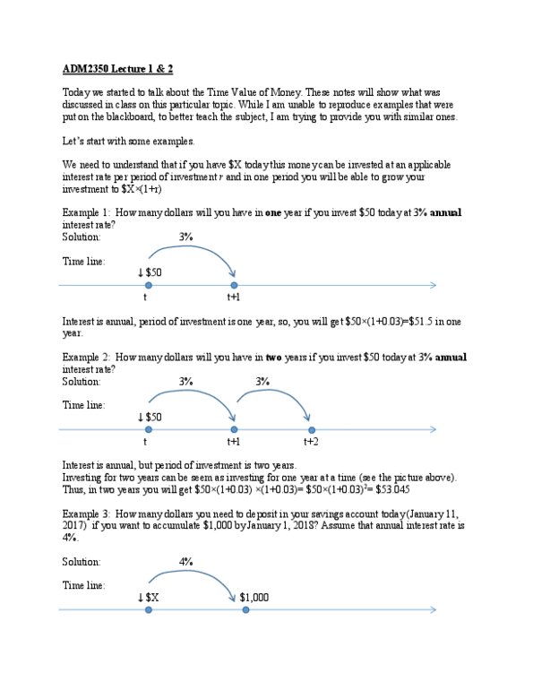 ADM 2350 Lecture Notes - Lecture 1: Savings Account, Interest Rate, Blackboard thumbnail