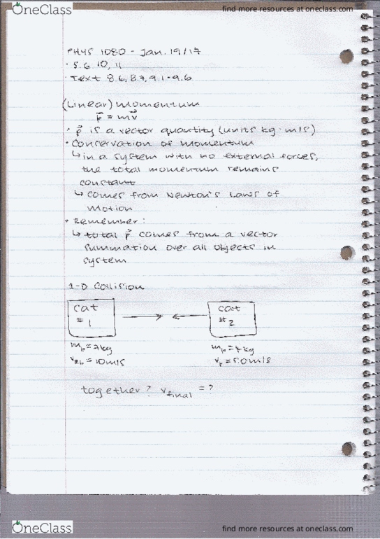 PHYS 1080 Lecture Notes - Lecture 3: Conservative Force, Food Energy, Miro Cerar thumbnail