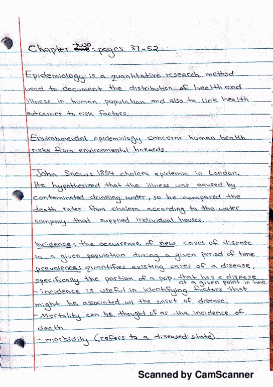 H SPH 321 Lecture 2: lecture # 2 notes combined with textbook notes thumbnail