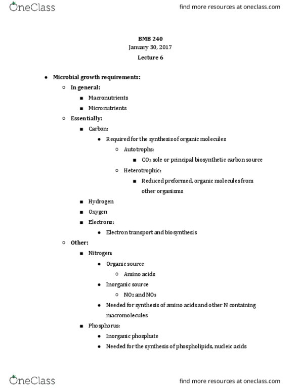 BMB 240 Lecture Notes - Lecture 6: Phagocytosis, Tigger, Symporter thumbnail