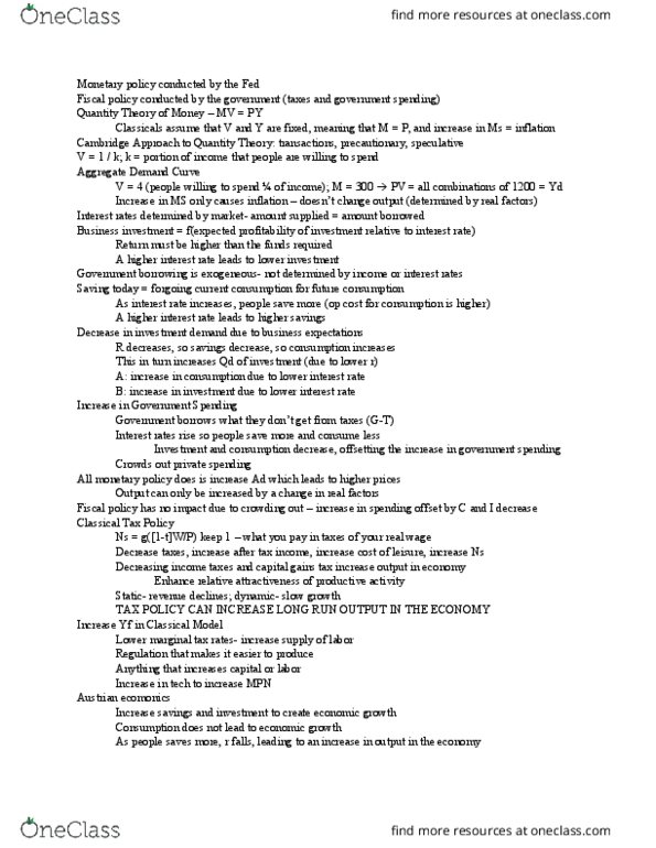 ECON 303 Lecture 3: Test Three Notes thumbnail