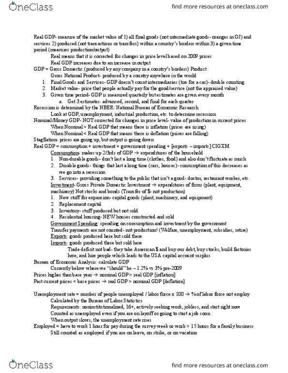 ECON 303 Lecture Notes - Lecture 3: Froot Loops, Price Level, Prime Rate thumbnail