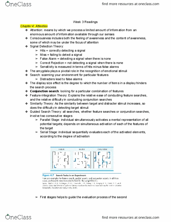 PSYCH 120A Chapter Notes - Chapter 4: Inattentional Blindness, Change Blindness, Neural Adaptation thumbnail