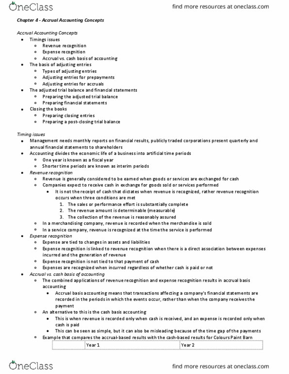 ADM 1340 Chapter Notes - Chapter 4: Uptodate, Retained Earnings, Income Statement thumbnail