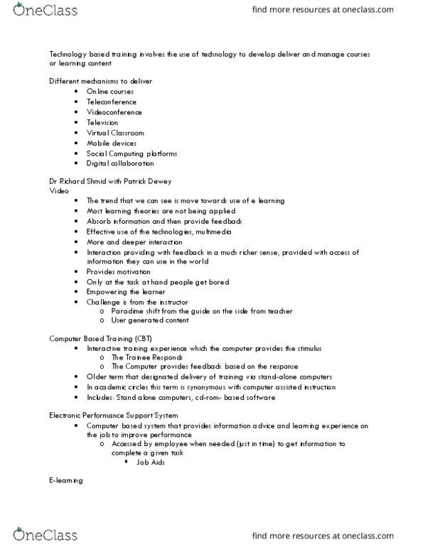 EDUC 240 Lecture Notes - Lecture 10: Web 2.0, Online Degree, Web Conferencing thumbnail