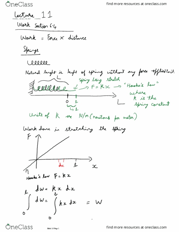 MATH 125 Lecture 11: lecture 11- section 6.5 thumbnail