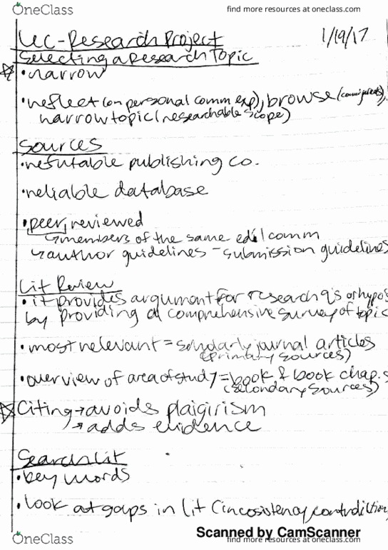 COMM 301 Lecture 3: comm 301 lec 3 research project thumbnail
