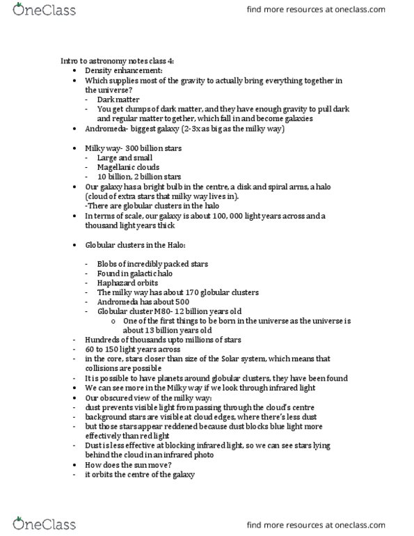 PCS 181 Lecture Notes - Lecture 4: Maltese Lira, Elliptical Galaxy, Spiral Galaxy thumbnail